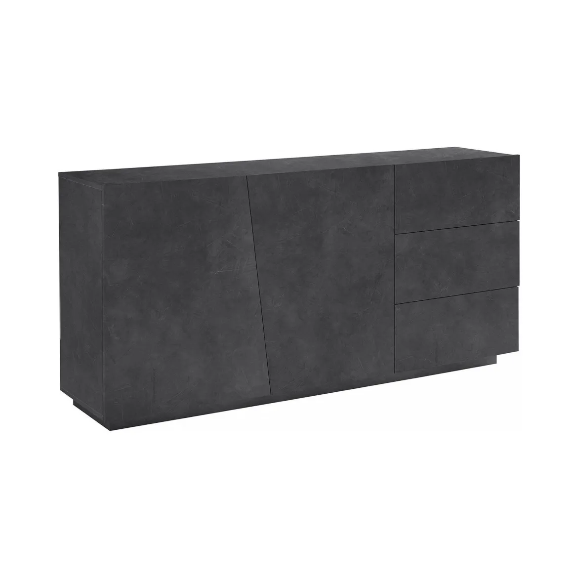 Credenza ardesia 180x43x86h cm 2 ante e 3 cassetti - Ariet