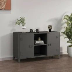 Credenza ardesia 120x40x73h cm 2 ante - Friddi