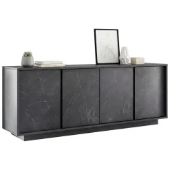 Credenza ardesia 180x43x79h cm 4 ante - Nika