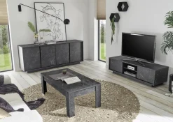 Credenza ardesia 180x43x79h cm 4 ante - Nika