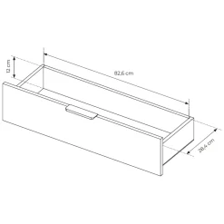Credenza Beige Cashmere oro un Ripiano 3 Cassetti 181x39x83h cm, 2 Ante - Hara