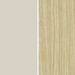 Credenza Beige 3 Ripiani Apertura Battente, a Ribalta 200x45x85.5h cm, 5 Ante - Pulfero