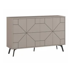 Credenza beige 123x35x62h cm 4 ante - Earl