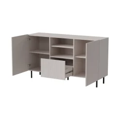 Credenza beige 150x42x82h cm 2 ante e 1 cassetto - Malo