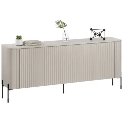 Credenza beige 190x39x80h cm 4 ante - Laion