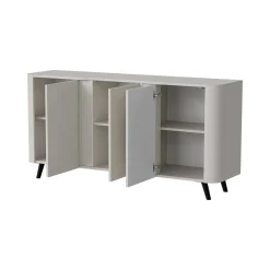 Credenza beige 150x42x70h cm 3 ante - Loreo