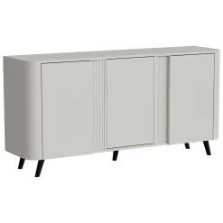 Credenza beige 150x42x70h cm 3 ante - Loreo