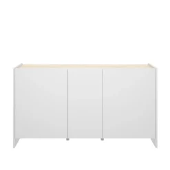 Credenza bianca e rovere 138x42x76h cm 3 ante - America