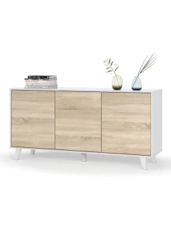 Credenza bianca 154x41x75h cm 3 ante - Acrolorum