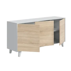 Credenza bianca 154x41x75h cm 3 ante - Acrolorum