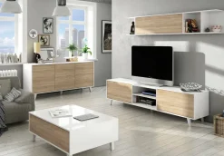 Credenza bianca 154x41x75h cm 3 ante - Acrolorum