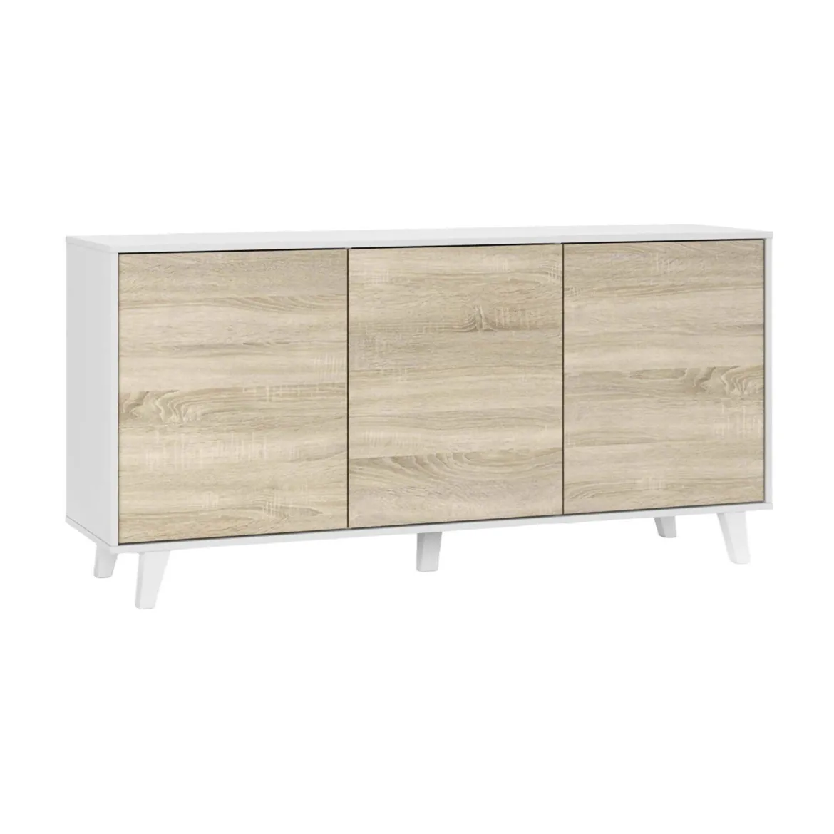 Credenza bianca 154x41x75h cm 3 ante - Acrolorum