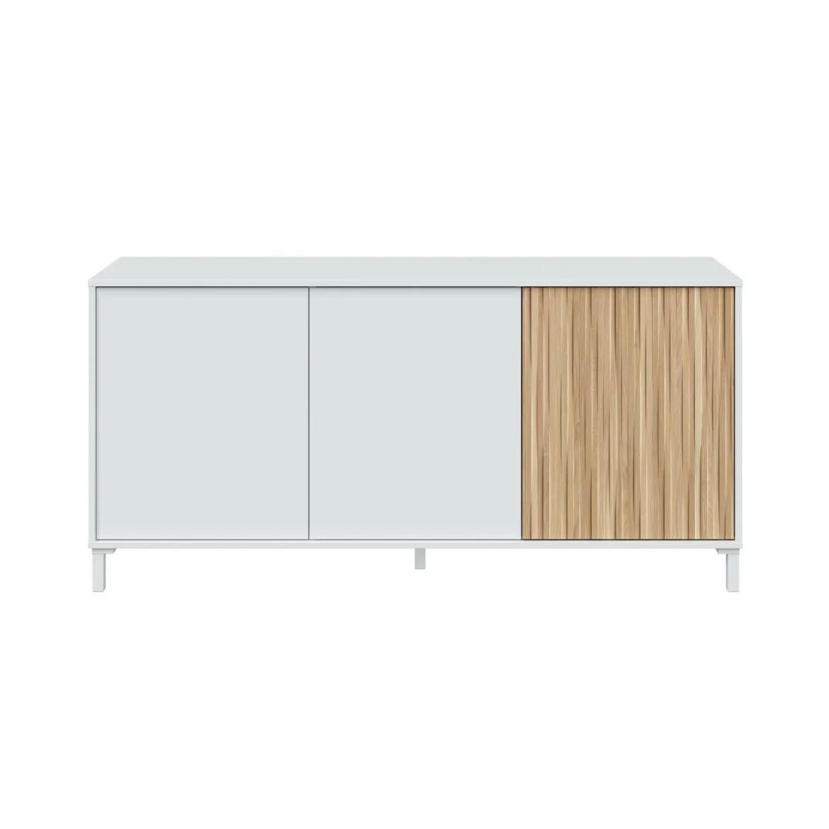 Credenza bianca 154x40x74h cm 3 ante - Ametista