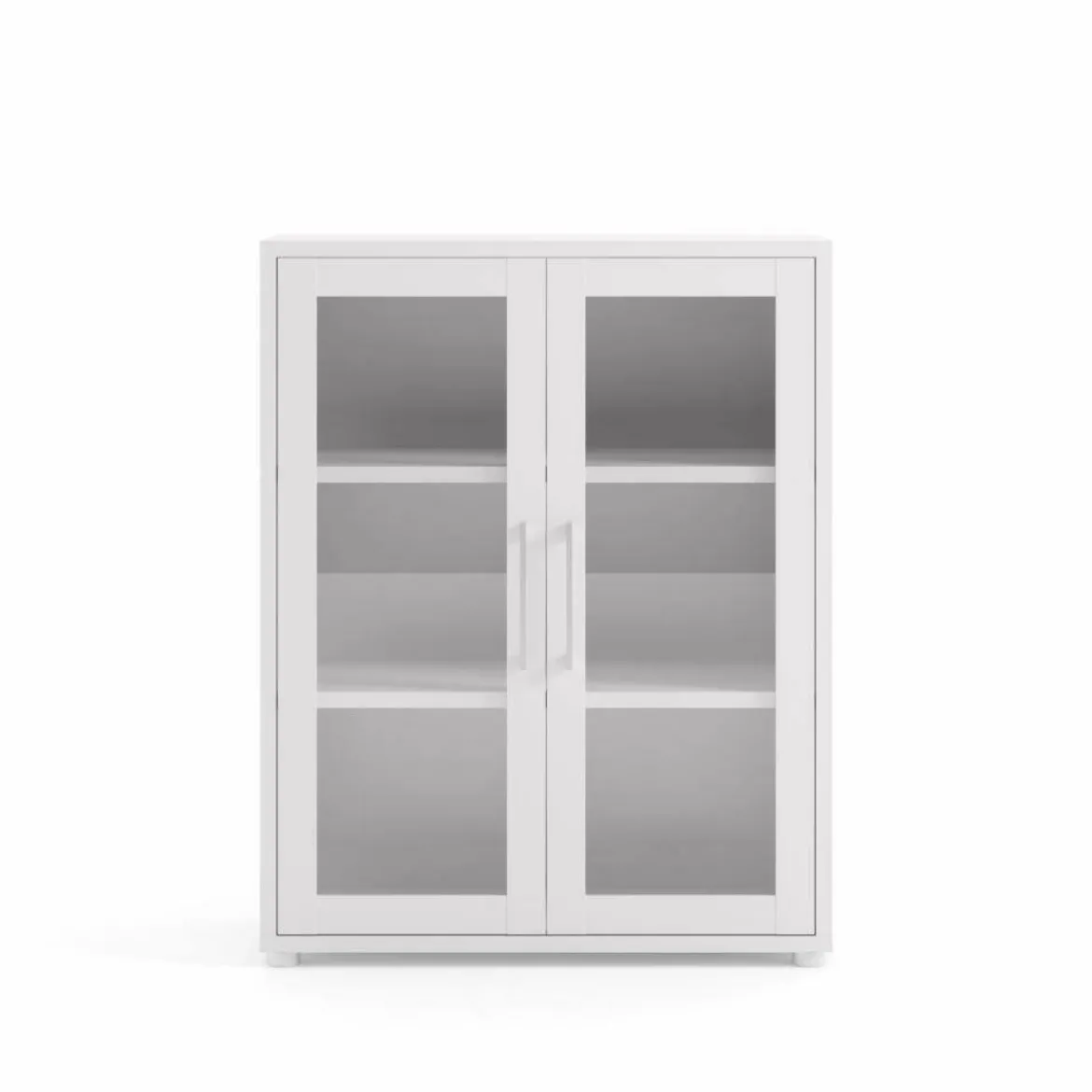 Credenza bianca 89x40x113h cm 2 ante - Ampezzo