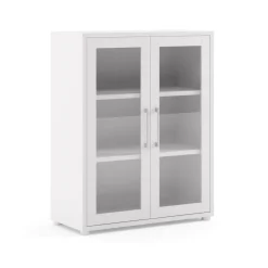 Credenza bianca 89x40x113h cm 2 ante - Ampezzo