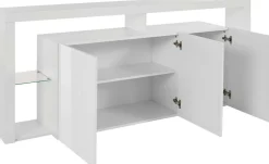 Credenza bianca 200x40x80h cm 3 ante - Andaleiv