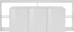 Credenza bianca 200x40x80h cm 3 ante - Andaleiv