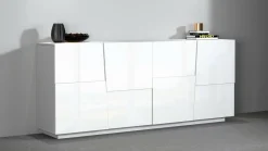 Credenza bianca 200x44x86h cm 4 ante - Arda
