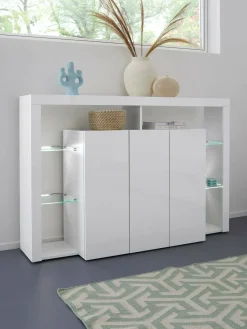 Credenza bianca 150x40x100h cm 3 ante - Bagnasco