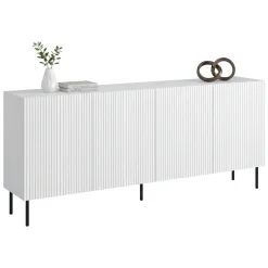 Credenza bianca 200x42x82h cm 4 ante - Corana