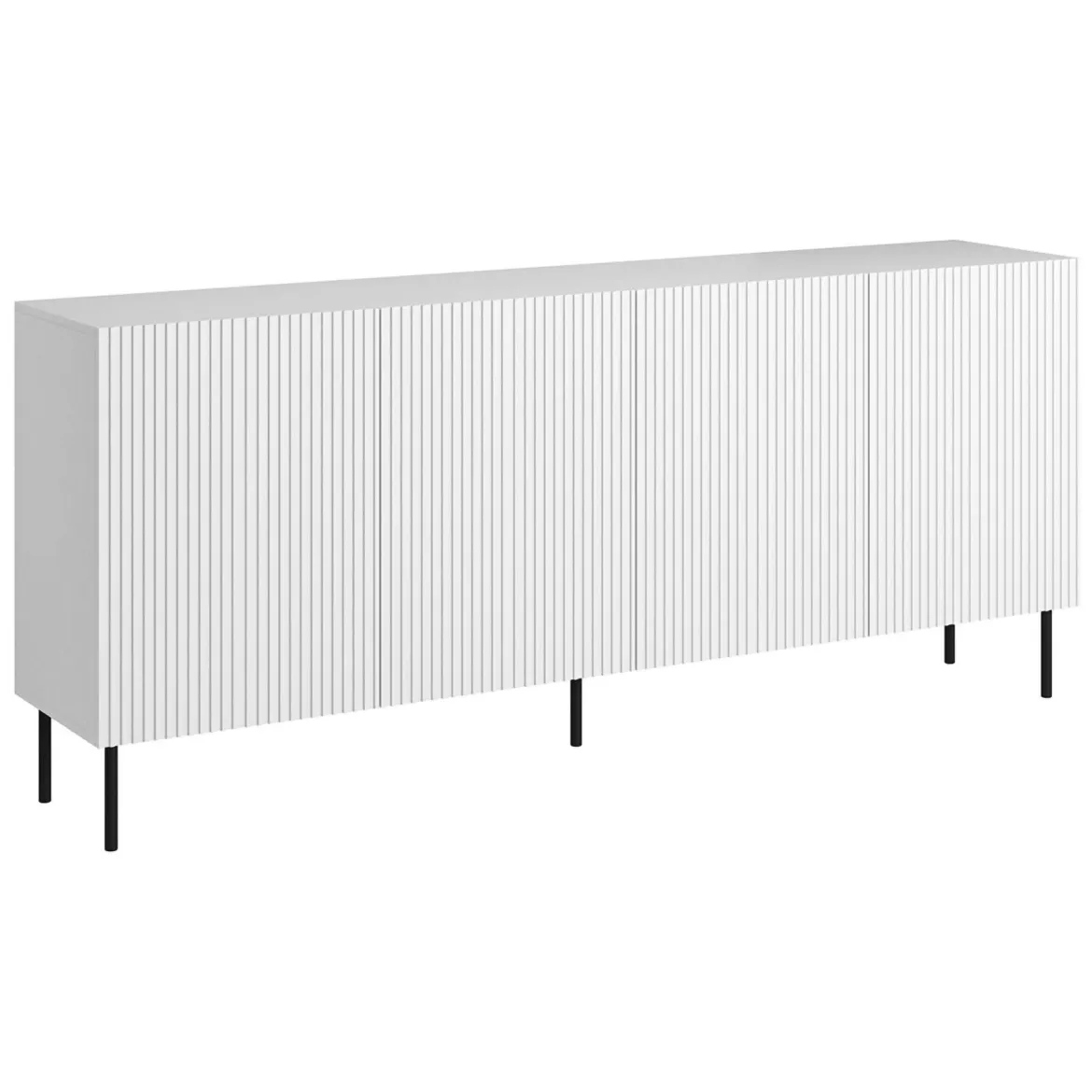 Credenza bianca 200x42x82h cm 4 ante - Corana