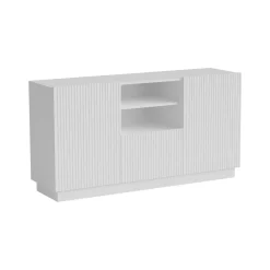 Credenza bianca 150x42x82h cm 2 ante e 1 cassetto - Malo