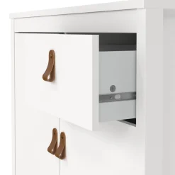 Credenza bianca 82x38x79h cm 2 ante e 1 cassetto - Romagna