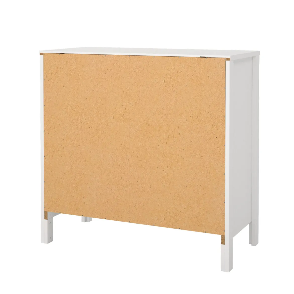 Credenza bianca 82x38x79h cm 2 ante e 1 cassetto - Romagna