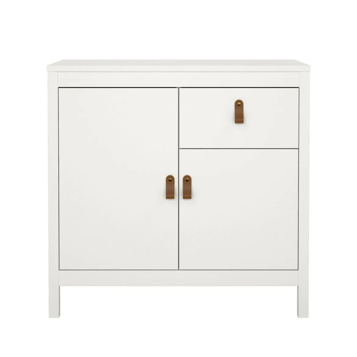 Credenza bianca 82x38x79h cm 2 ante e 1 cassetto - Romagna