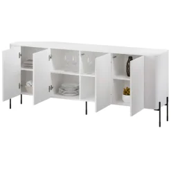 Credenza bianca 190x39x80h cm 4 ante - Laion