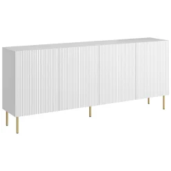Credenza bianca 200x42x82h cm 4 ante - Londa