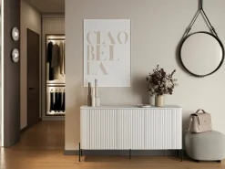 Credenza bianca 150x39x80h cm 3 ante - Susegana