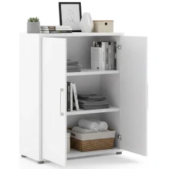 Credenza bianca 89x40x113h cm 2 ante - Warszawa