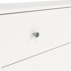 Credenza bianca 143x30x68h cm 6 cassetti - Rick