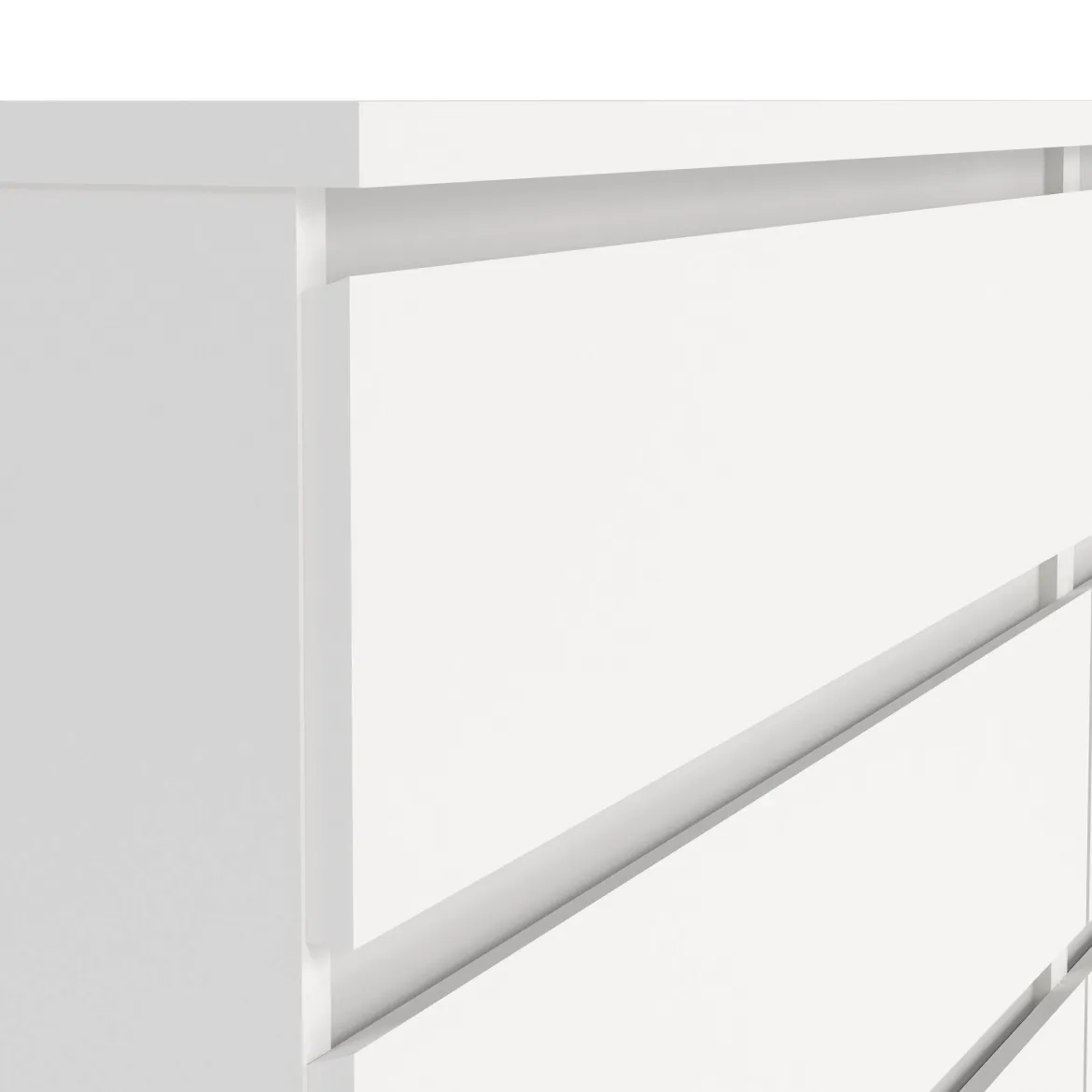 Credenza bianca 153x50x70h cm 6 cassetti - Abacadabra