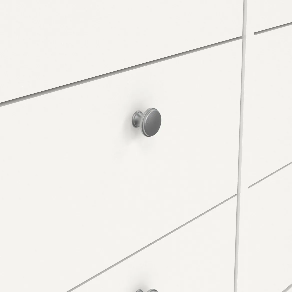 Credenza bianca 159x38x79h cm 8 cassetti - Wendy