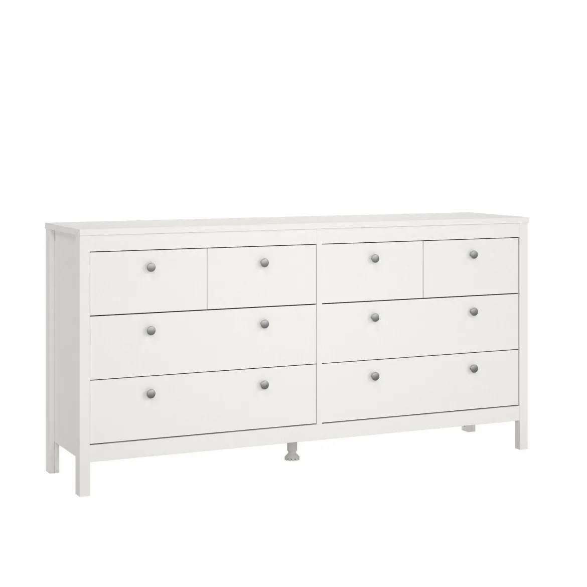Credenza bianca 159x38x79h cm 8 cassetti - Kovsova