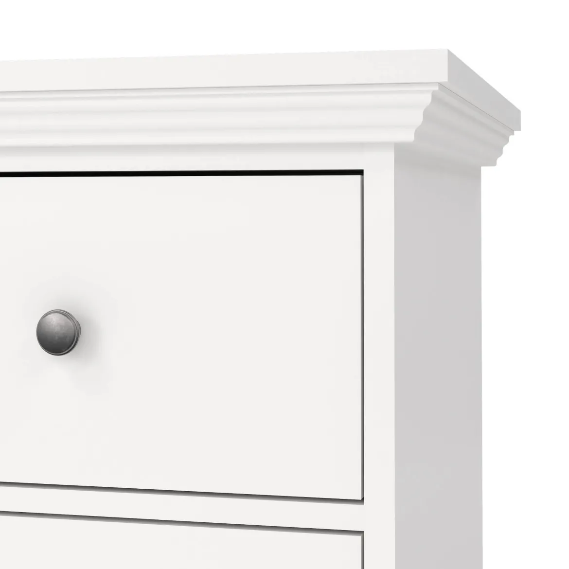 Credenza bianca 163x51x88h cm 6 cassetti - Hibaru