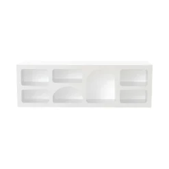 Credenza bianca 160x38x51h cm 7 vani - Arsenio