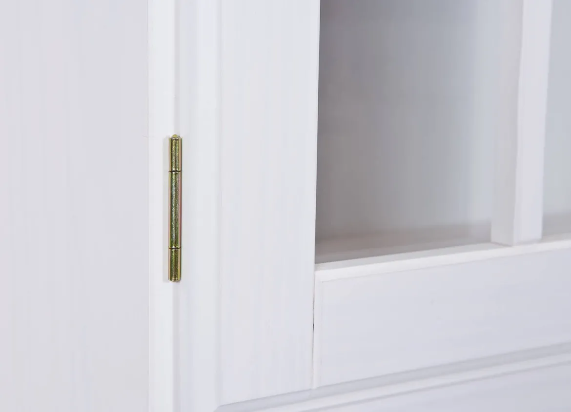Credenza Bianco 2 Cassetti 4 Ripiani 90x45x181h cm, Apertura Battente, Scorrevole - Pattada