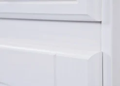 Credenza Bianco 2 Cassetti 4 Ripiani 90x45x181h cm, Apertura Battente, Scorrevole - Pattada