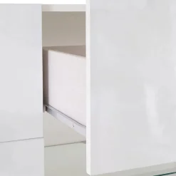 Credenza bianco lucida 181x43x84h cm 2 ante e 2 cassetti - Zerba