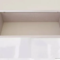 Credenza bianco lucida 181x43x84h cm 2 ante e 2 cassetti - Zerba