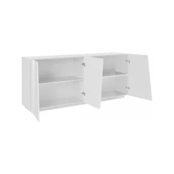 Credenza bianco lucida 200x45x86h cm 7 ante - Astice