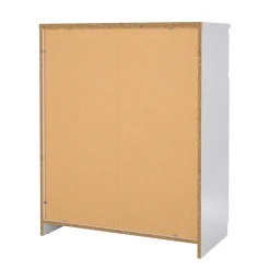 Credenza bianco lucida 81x44x86h cm 2 ante - Arli