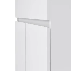 Credenza bianco lucida 81x44x86h cm 2 ante - Arli