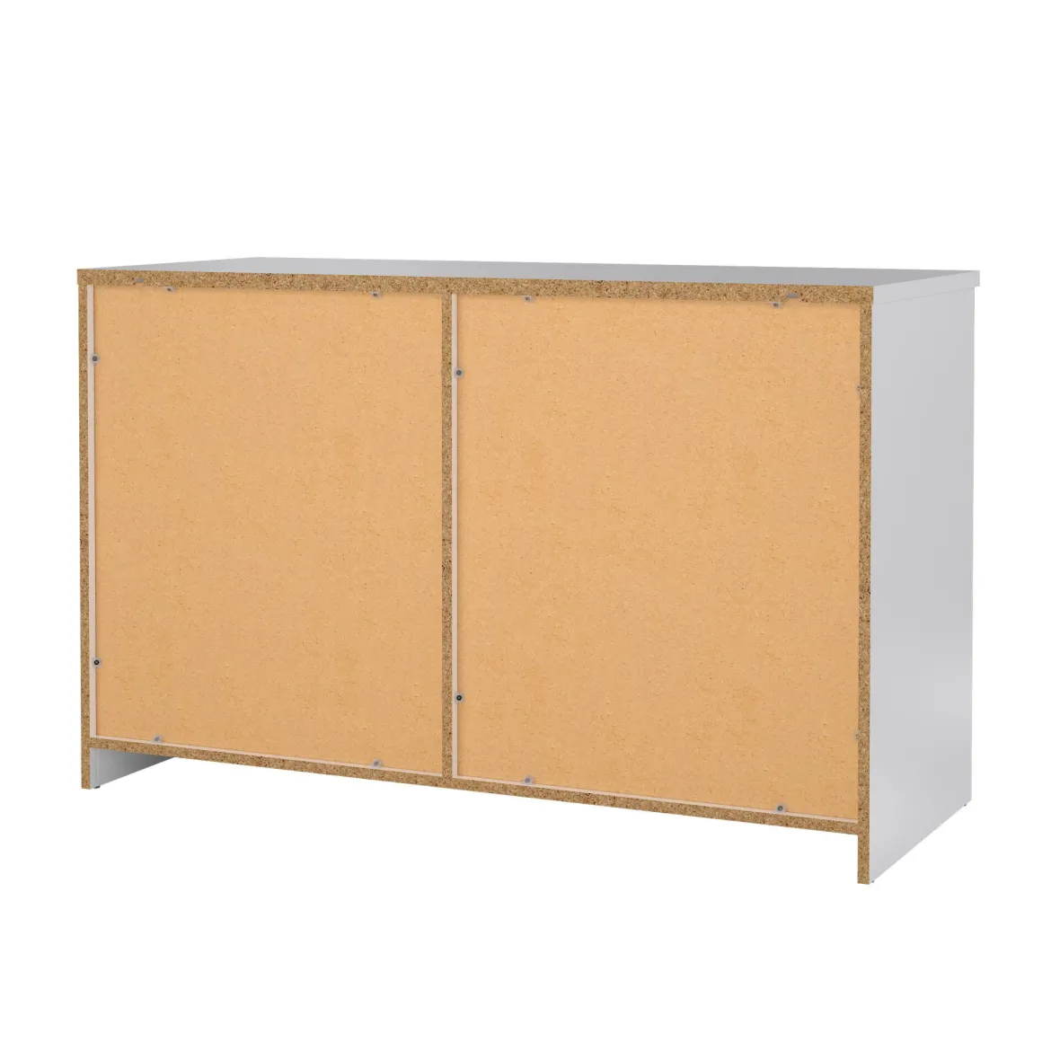 Credenza bianco lucida 120x43x126h cm 4 ante - Abbabbau