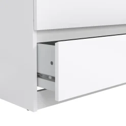 Credenza bianco lucida 153x50x70h cm 6 cassetti - Abacadabra