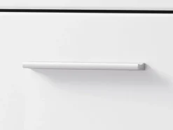 Credenza Bianco 2 Ripiani un Cassetto 79x35x97.5h cm, 3 Vani - Verduno