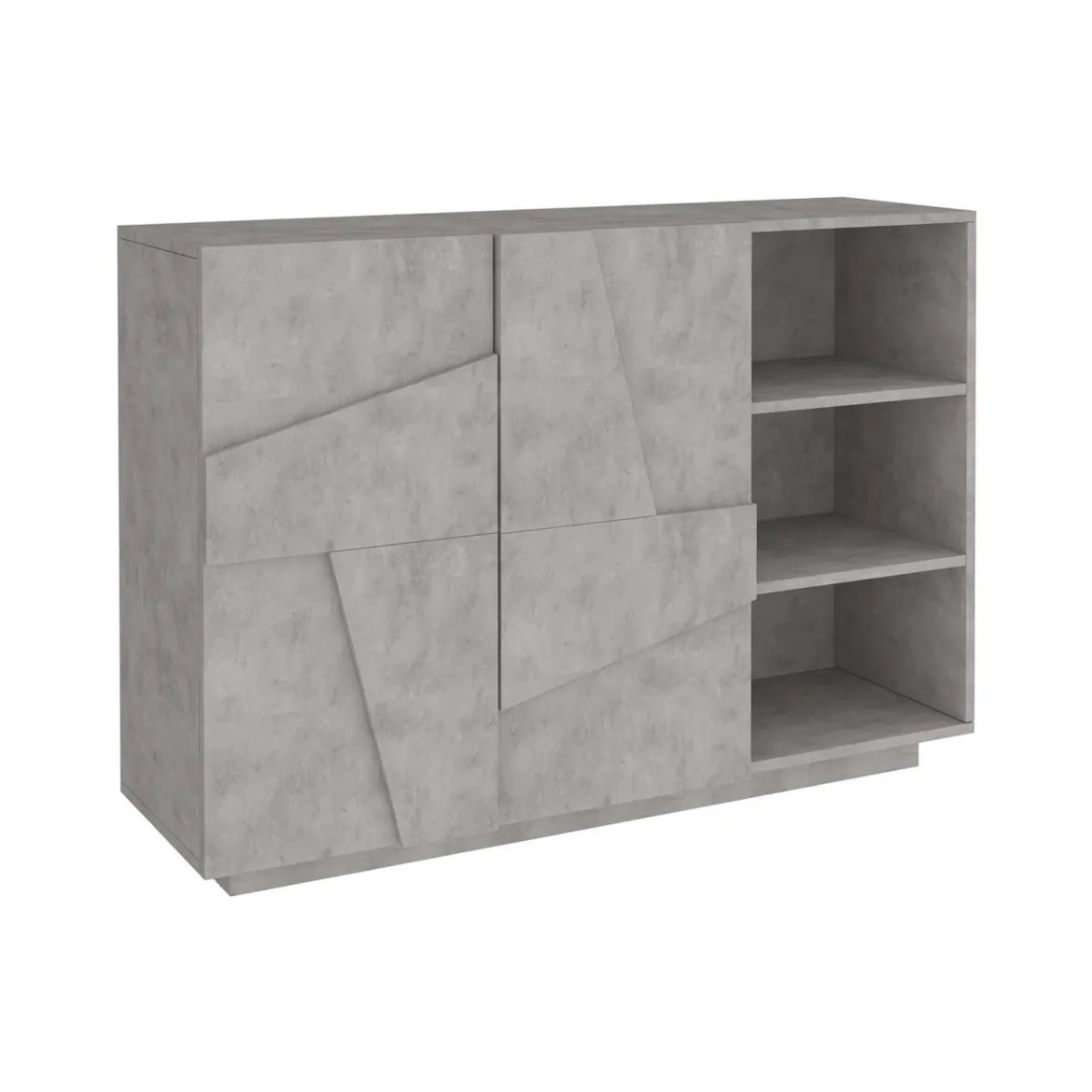 Credenza cemento 121x38x86h cm 2 ante - Acab